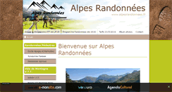 Desktop Screenshot of alpesrandonnees.fr