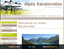 Tablet Screenshot of alpesrandonnees.fr