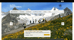 Desktop Screenshot of alpesrandonnees.com